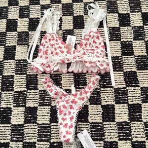NWT FL&L Baby Bloom Bralette and Thong Set Size XS